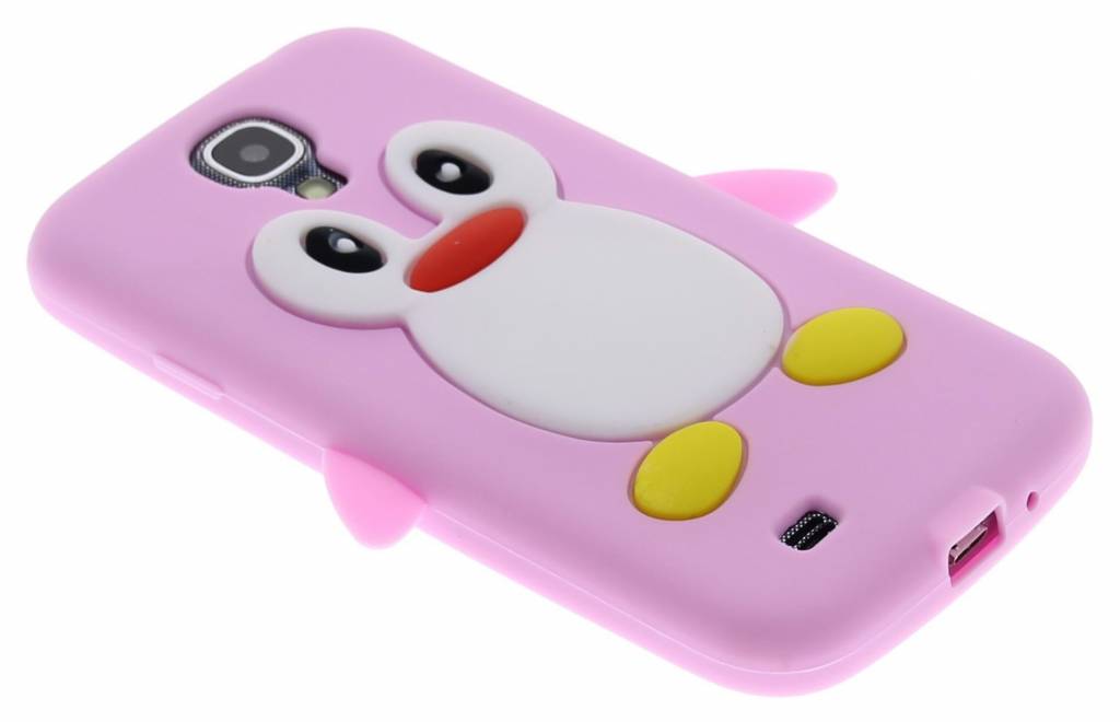 Image of Roze pinguin siliconen hoesje voor de Samsung Galaxy S4 i9500