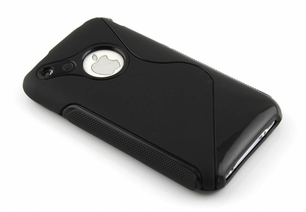 Image of Zwart S-line flexibel TPU hoesje voor iPhone 3gs