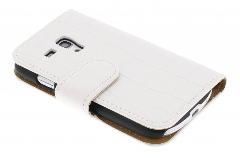 Image of Krokodildesign booktype hoes voor de Samsung Galaxy S3 Mini i8190