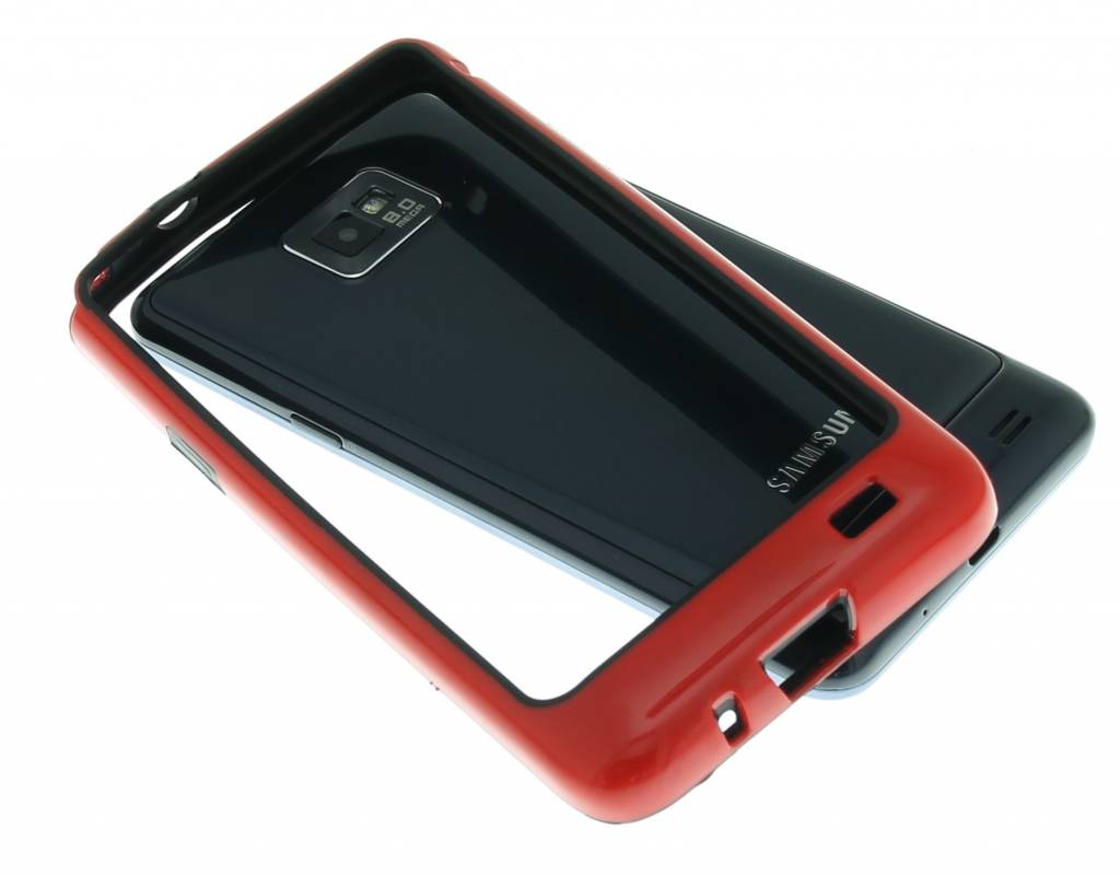 Image of Rood stevige bumper voor Samsung Galaxy S2 (Plus)