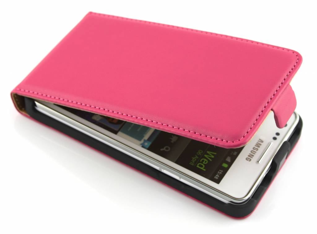 Image of Fuchsia luxe sterke flipcase voor Samsung Galaxy S2 (Plus)