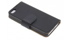Zwart effen booktype hoes iPhone 5 / 5s / SE Zwart effen booktype hoes iPhone 5 / 5s / SE
