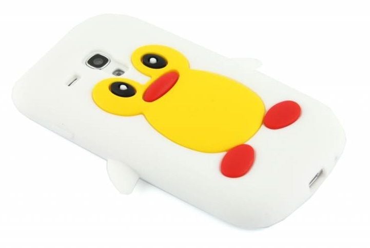 Image of Wit pinguin siliconen hoesje voor de Samsung Galaxy S3 Mini i8190