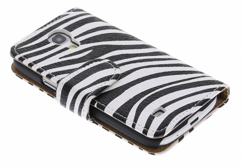 Image of Zebra ribbelige booktype hoes voor de Samsung Galaxy S4 Mini i9190