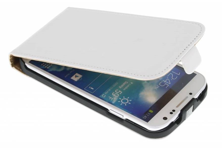 Image of Wit luxe sterke flipcase voor de Samsung Galaxy S4 I9500