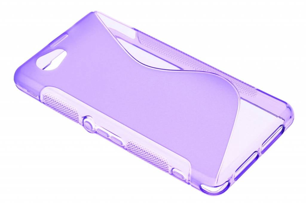 Image of Paars S-line TPU hoesje voor de Sony Xperia Z1 Compact