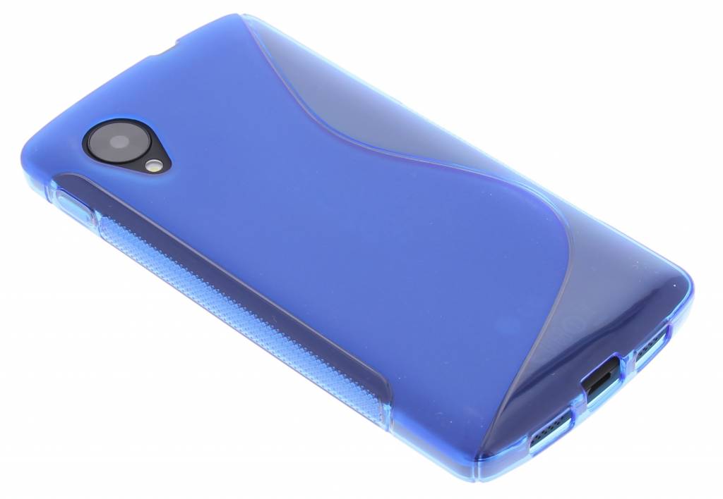 Image of Blauw S-Line TPU siliconen hoesje voor de LG Nexus 5