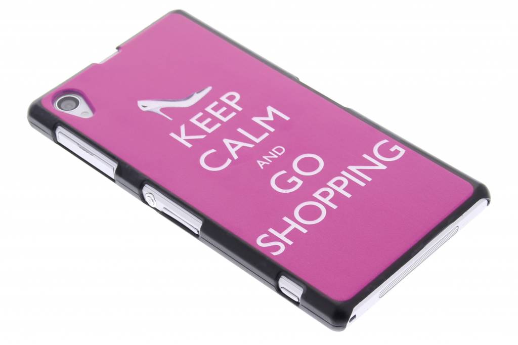 Image of Keep calm and go shopping design mat hardcase hoesje voor de Sony Xperia Z1