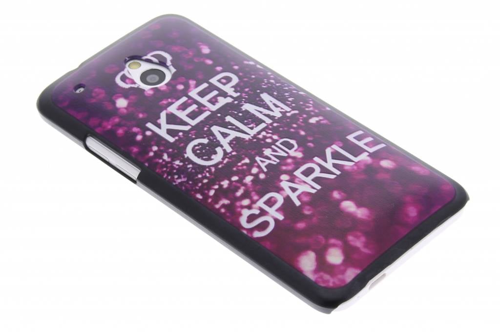 Image of Keep Calm and Sparkle design mat hardcase hoesje voor de HTC One Mini