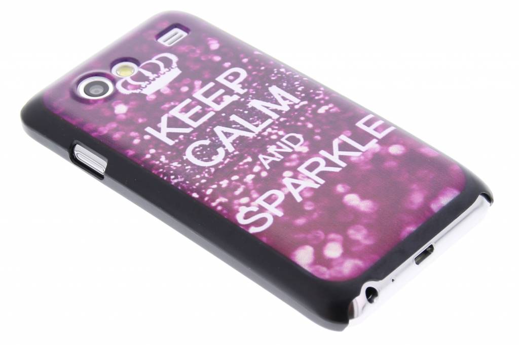 Image of Keep Calm and Sparkle design mat hardcase hoesje voor de Samsung Galaxy S Advance