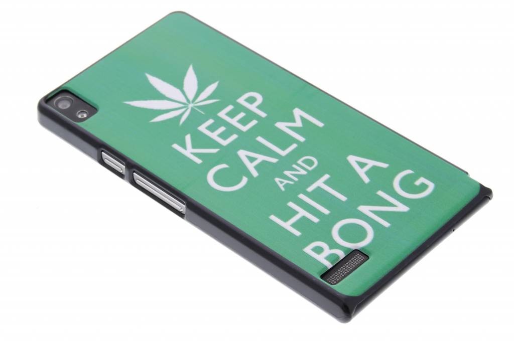 Image of Keep Calm and Hit A Bong design mat hardcase hoesje voor de Huawei Ascend P6 / P6s