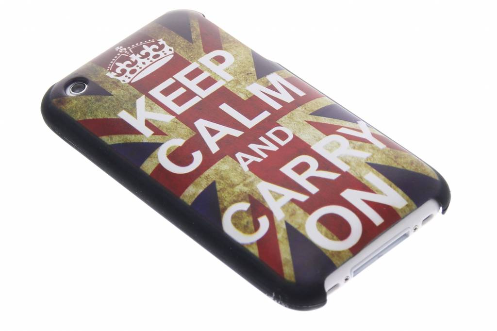 Image of Keep Calm and Carry On design mat hardcase hoesje voor de iPhone 3g(s)