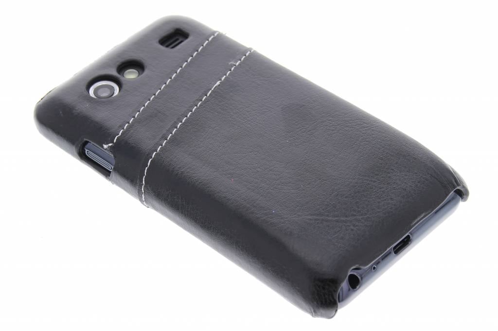 Image of Zwarte hardcase hoes met vakjes voor de Samsung Galaxy S Advance