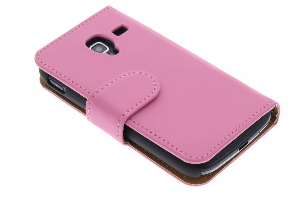 Image of Roze effen booktype hoes voor de Samsung Galaxy Ace 2