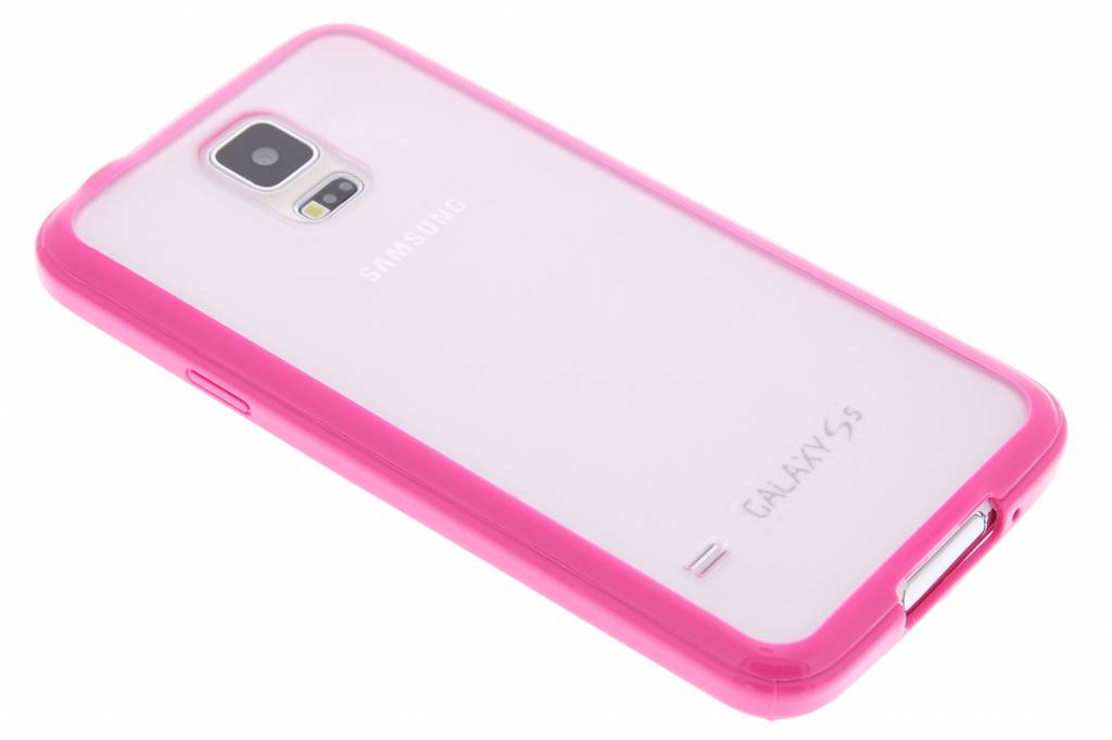 Image of Fuchsia hardcase met TPU rand voor de Samsung Galaxy S5 (Plus) / Neo