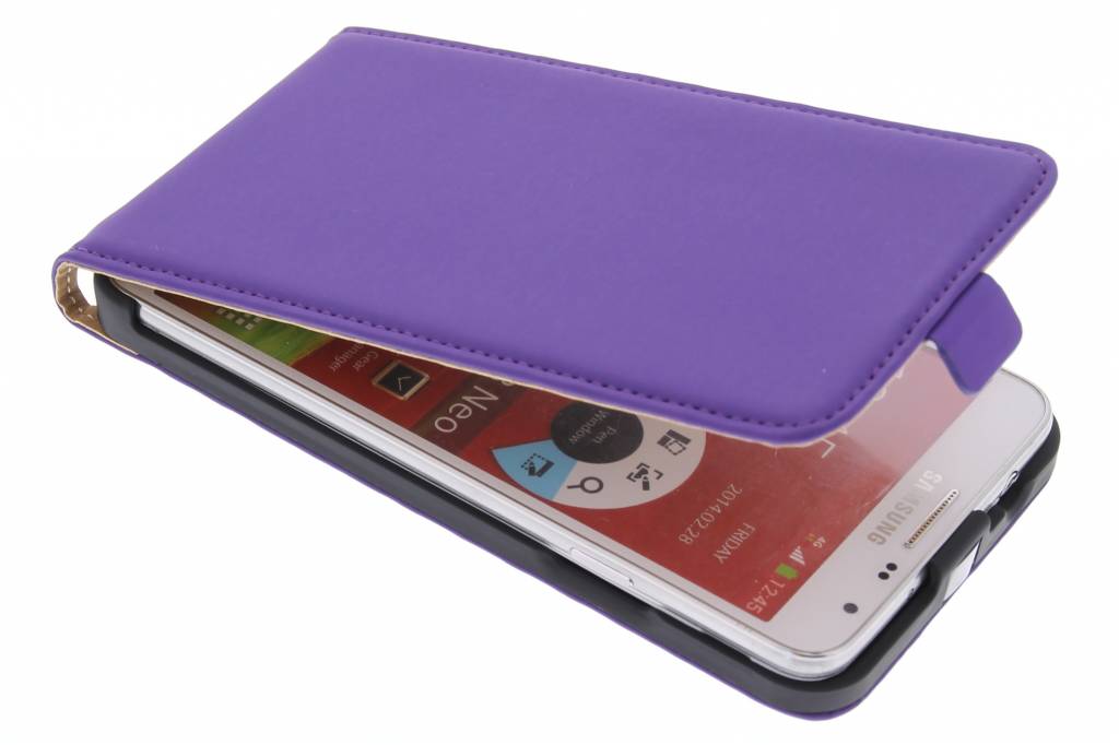 Image of Premium flipcase voor de Samsung Galaxy Note 3 Neo - Purple