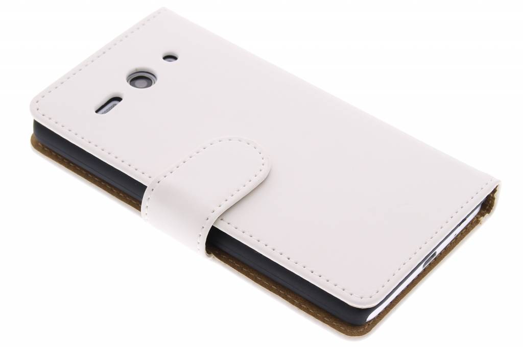 Image of Witte effen booktype hoes voor de Huawei Ascend Y530