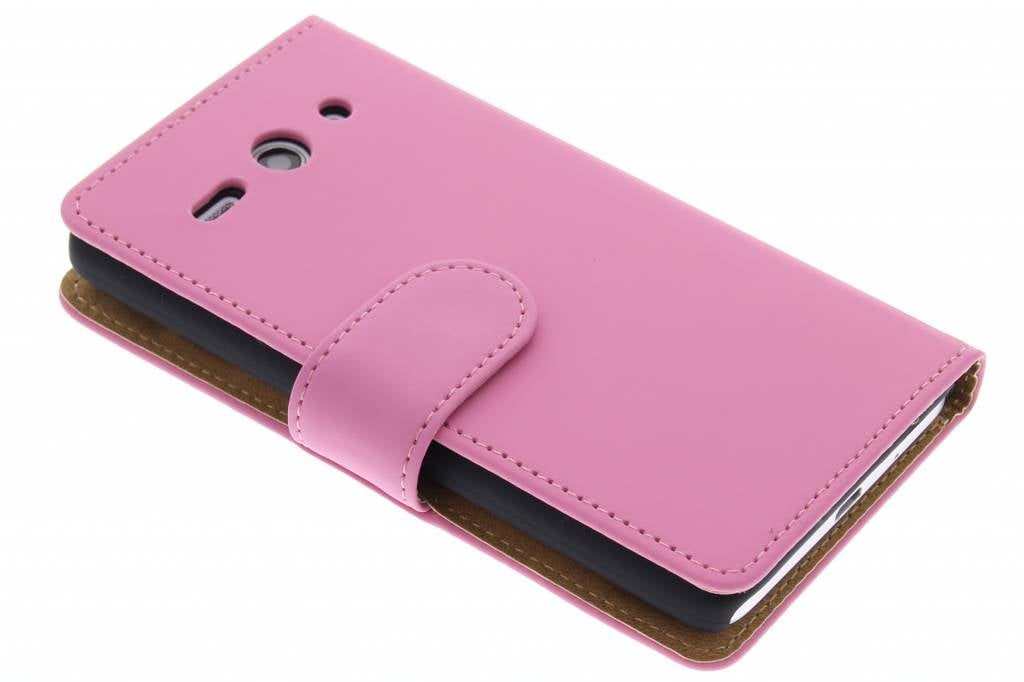 Image of Roze effen booktype hoes voor de Huawei Ascend Y530