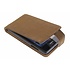 Bruine premium suède flipcase voor de Huawei Ascend Y300 Bruine premium suède flipcase voor de Huawei Ascend Y300