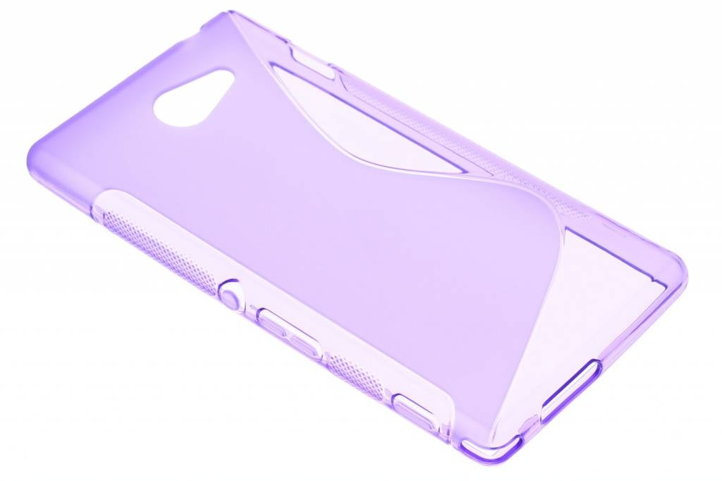 Image of Paars S-line TPU hoesje voor de Sony Xperia M2 (Aqua)