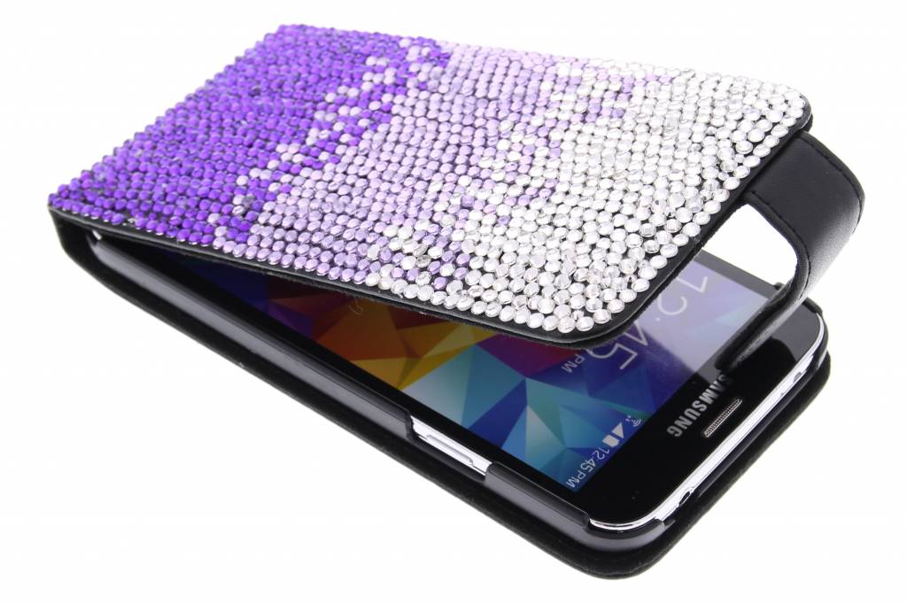 Image of Glazen strass-stenen flipcase voor de Samsung Galaxy S5 / Neo