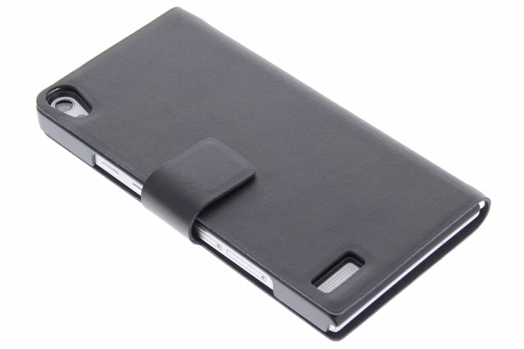 Image of Zwarte stijlvolle booktype hoes voor de Huawei Ascend P6 / P6s