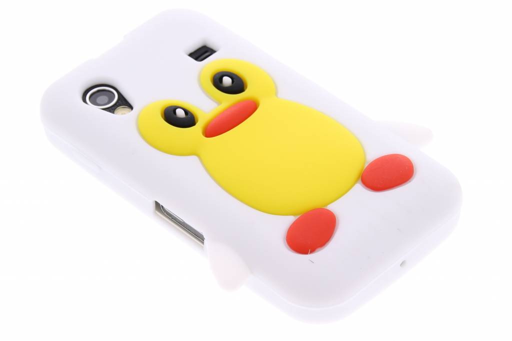 Image of Witte pinguin siliconen hoesje voor de Samsung Galaxy Ace S5830