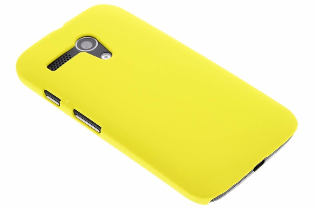 Image of Geel effen hardcase hoesje voor de Motorola Moto G