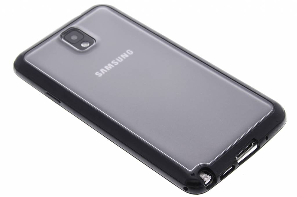 Image of Zwart transparant TPU hardcase hoesje voor de Samsung Galaxy Note 3