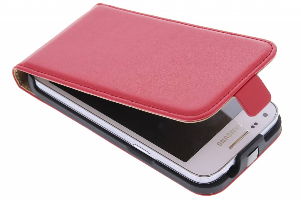 Image of Rode luxe flipcase voor de Samsung Galaxy Core Plus