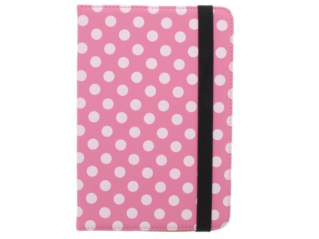 Image of Universele polka dot design tablethoes met standaard voor 7 inch tablets