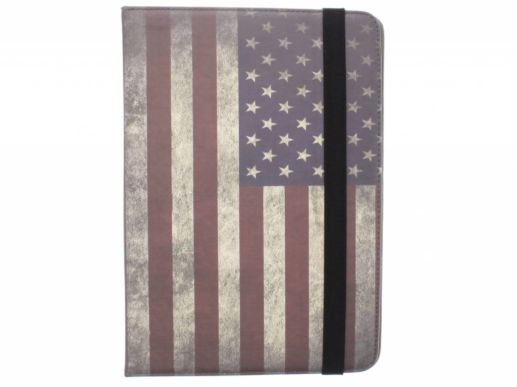 Image of Universele USA vlag design tablethoes met standaard voor 8 inch tablets