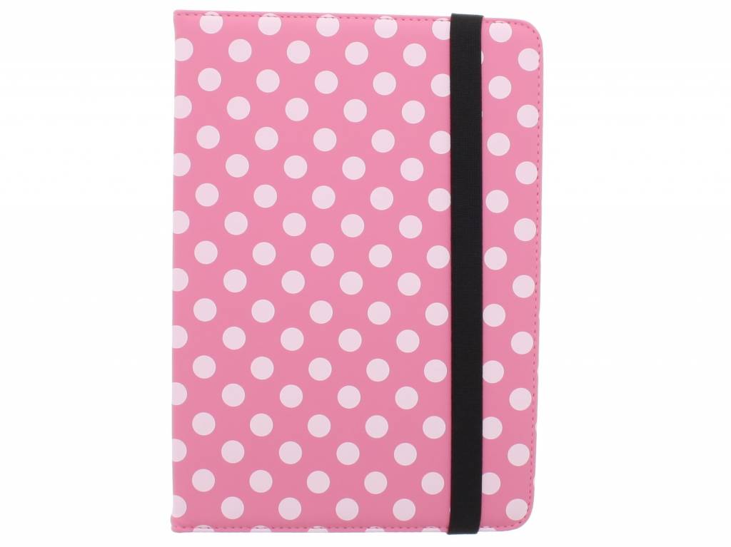 Image of Universele polka dot design tablethoes met standaard voor 8 inch tablets