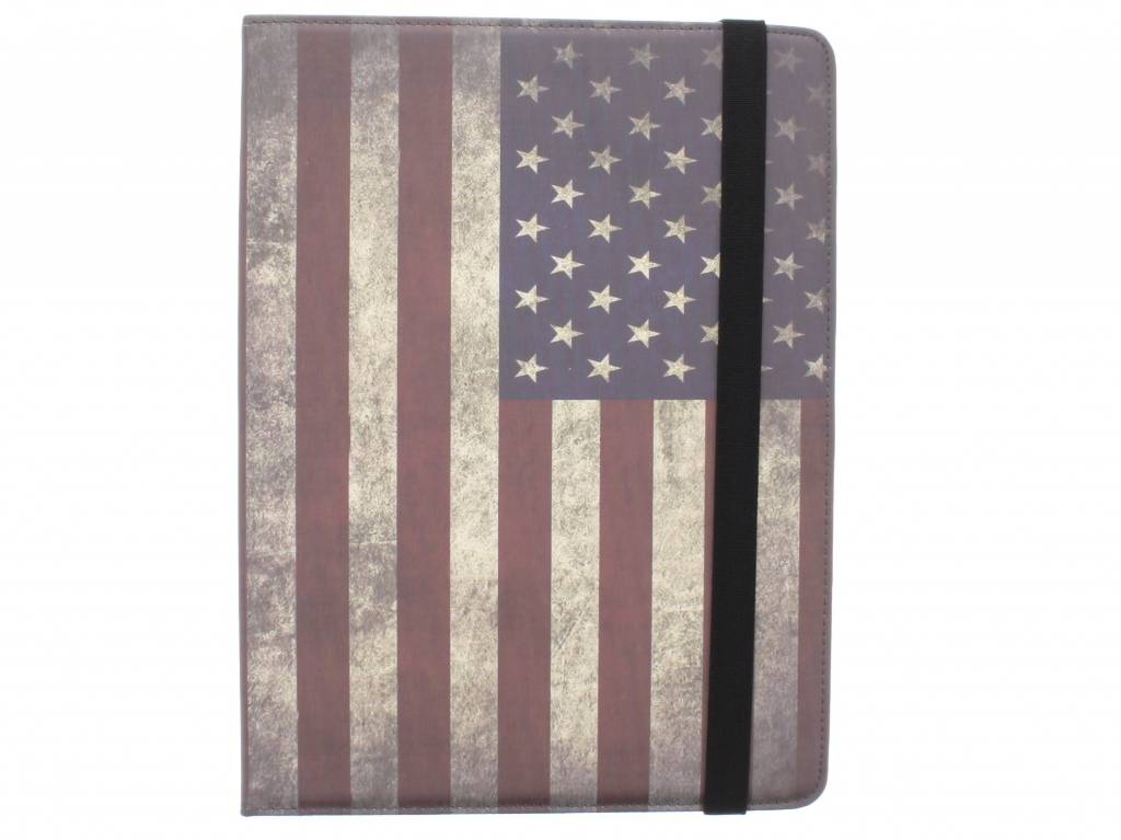 Image of Universele USA vlag design tablethoes met standaard voor 10 inch tablets