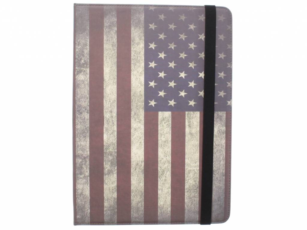 Image of Universele USA vlag design tablethoes met standaard voor 12 inch tablets