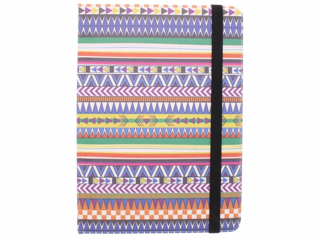 Image of Universele Aztec design tablethoes met standaard voor 12 inch tablets