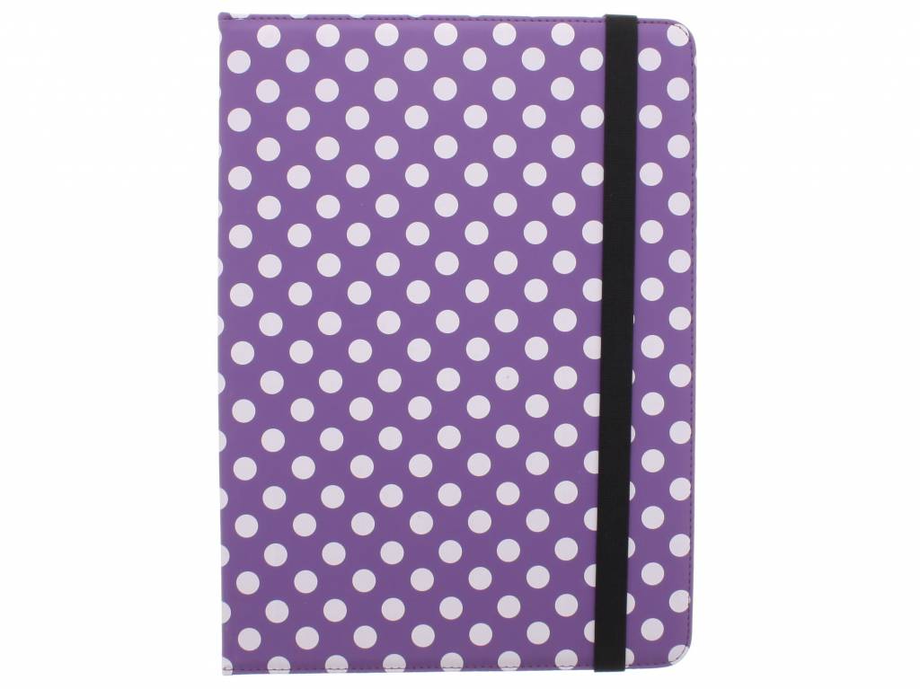 Image of Universele polka dot design tablethoes met standaard voor 12 inch tablets