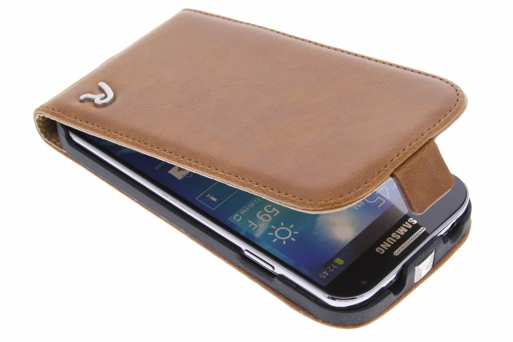 Image of Flip Case Cognac voor de Samsung Galaxy S4