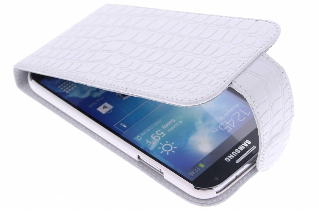 Image of Flip Classic Croco voor de Samsung Galaxy S4 - wit