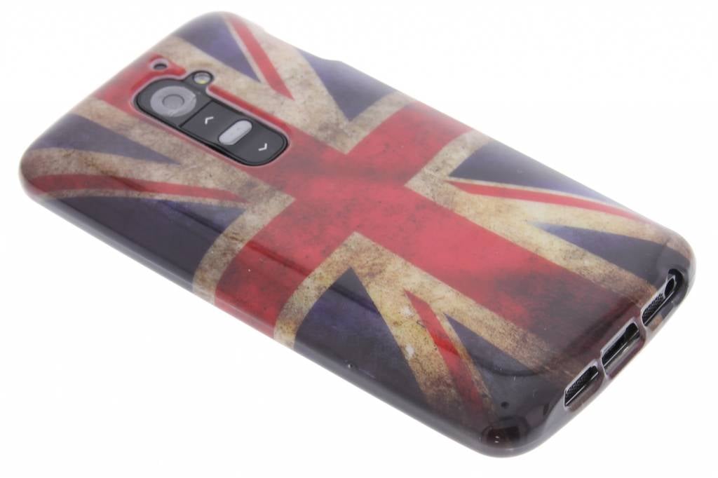 Image of Britse vlag design TPU siliconen hoesje voor de LG G2