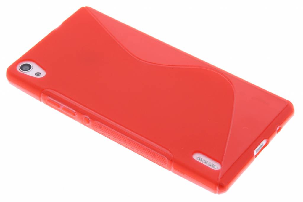 Image of Rood S-line TPU hoesje voor de Huawei Ascend P7