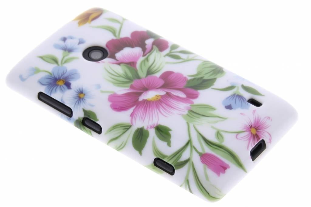 Image of Bloemen design TPU siliconen hoesje voor de Nokia Lumia 520