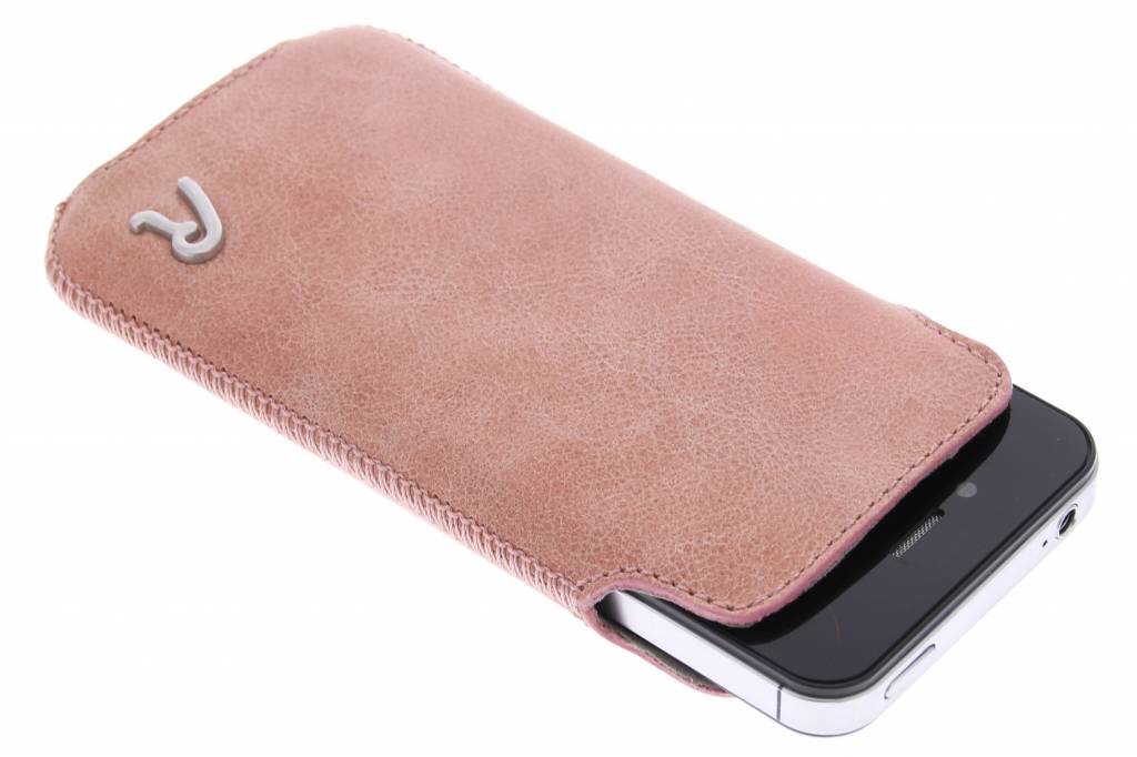 Image of Pocket Leather insteekhoes voor de iPhone 4 / 4s - roze