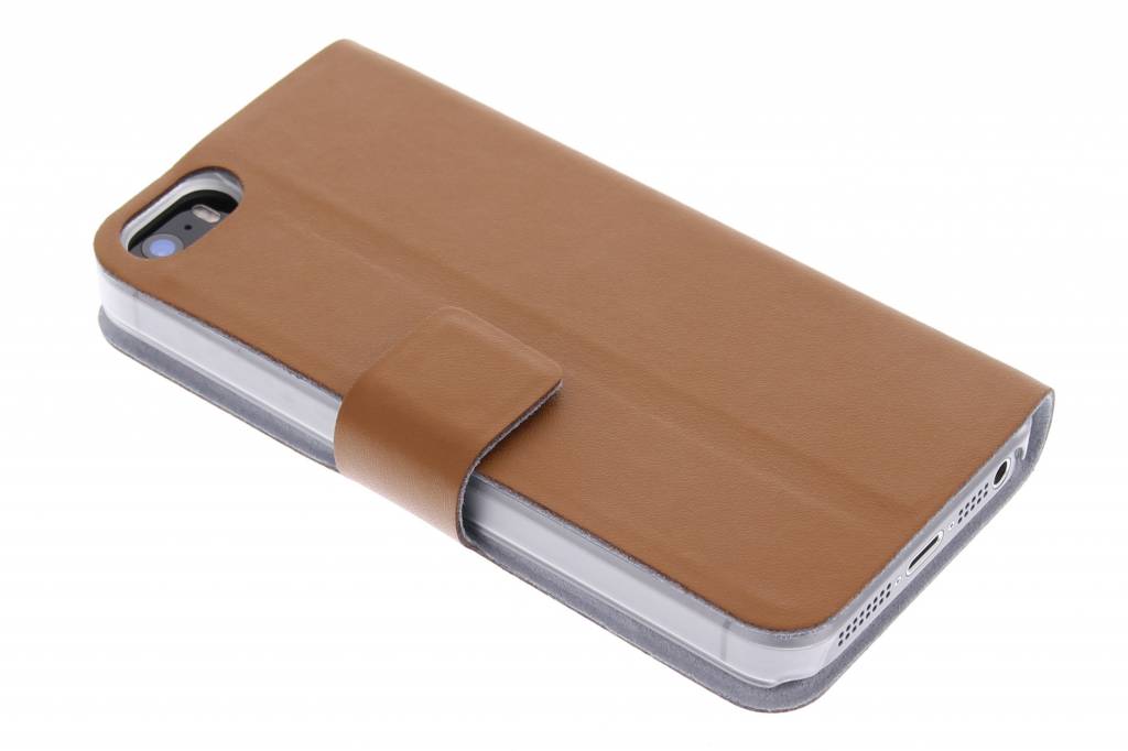 Image of Bruine stijlvolle booktype voor de iPhone 5 / 5s / SE