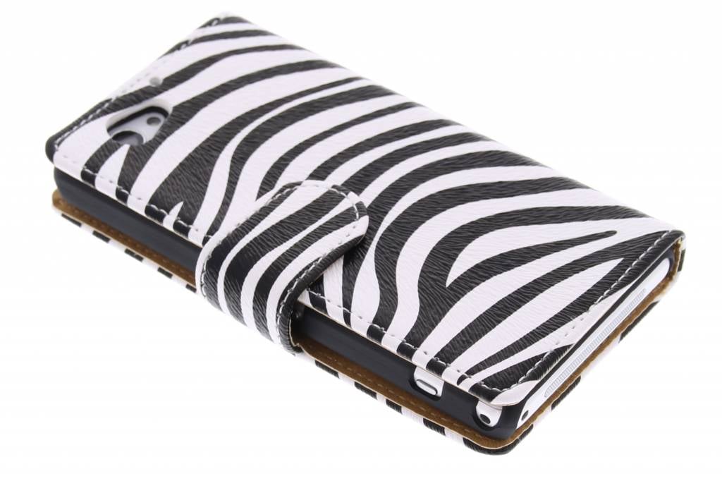 Image of Zebra booktype hoes voor de Sony Xperia Z1 Compact