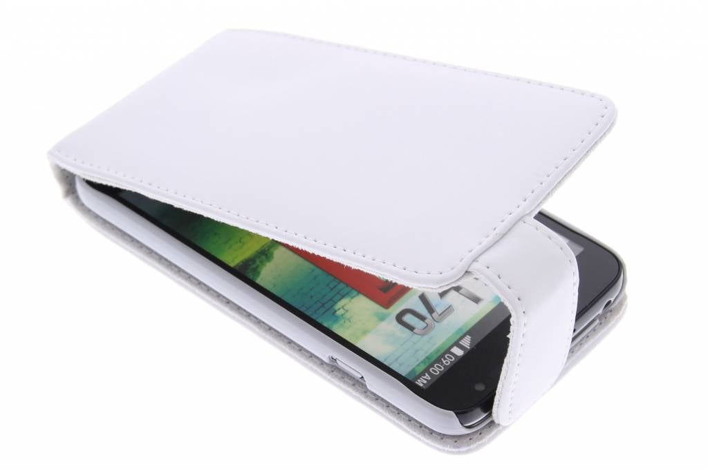 Image of Witte stijlvolle flipcase voor de LG L70