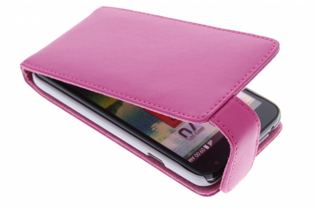 Image of Fuchsia stijlvolle flipcase voor de LG L70