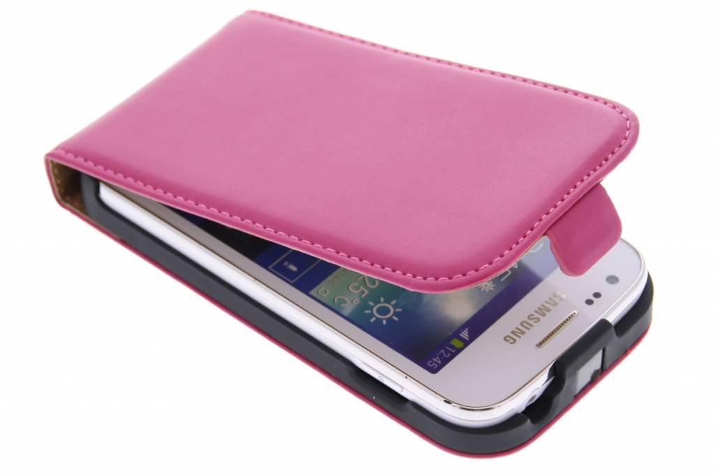 Image of Fuchsia luxe flipcase voor de Samsung Galaxy Ace 3