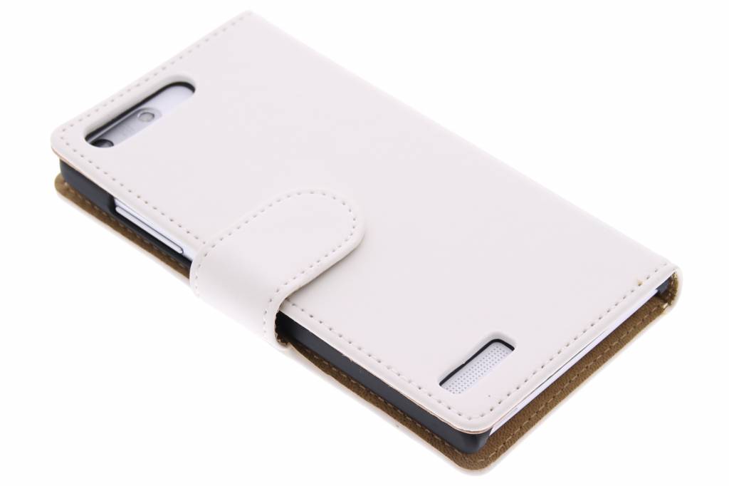 Image of Witte effen booktype hoes voor de Huawei Ascend G6