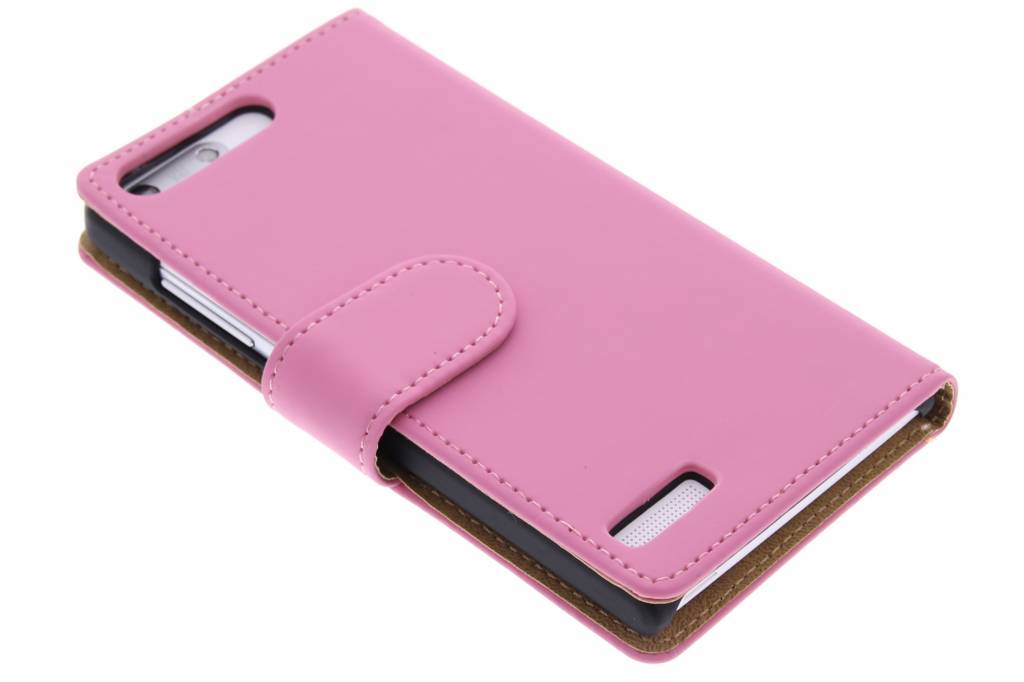 Image of Roze effen booktype hoes voor de Huawei Ascend G6